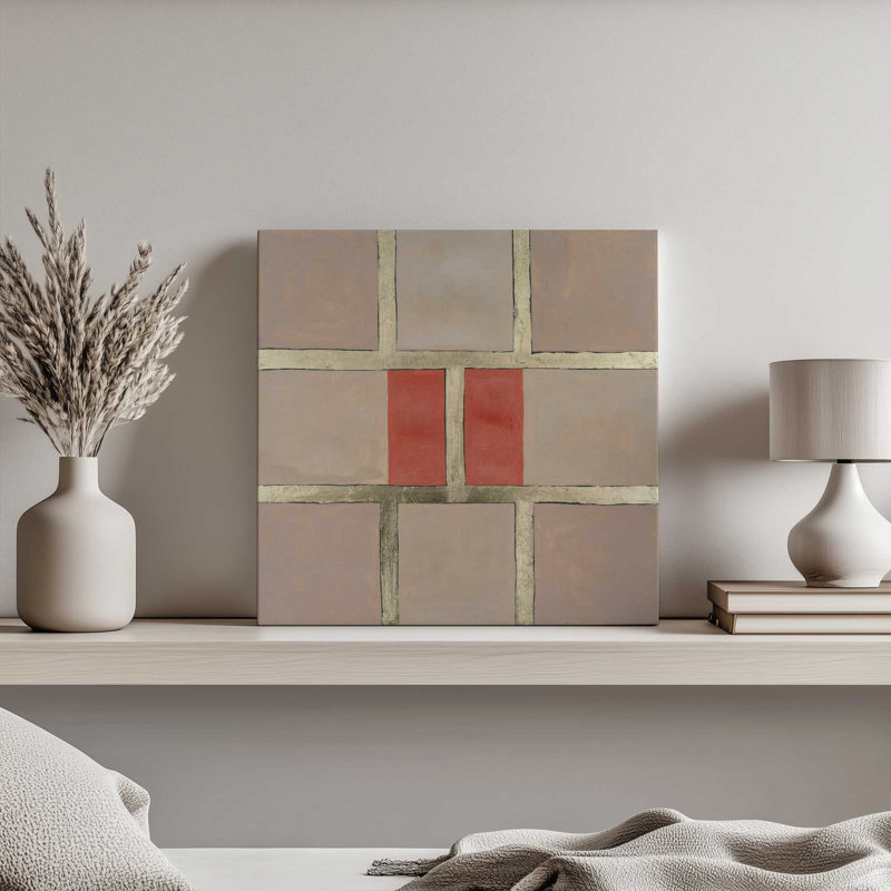 «Russet Tapisserie III» par Michael Willett, reproduction d'art sur toile, H 20 po x l 20 po