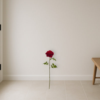 Elegant Red Giant Rose Artificial Flower