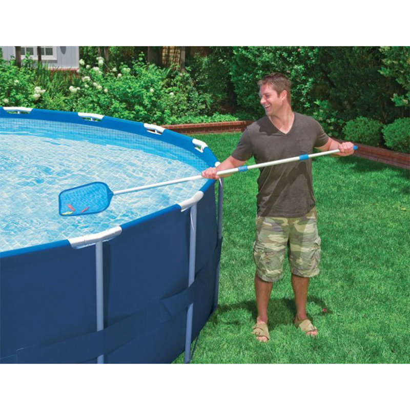 Intex 10'x2.5' Kid Swimming Pool w/Filter Pump & Cleaning Maintenance Kit