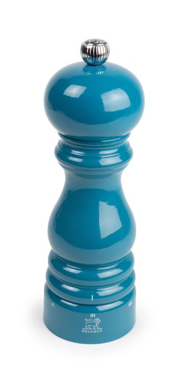 Peugeot Saveurs, Parisrama - Pepper Mill, 18cm H x 5.9cm W x 5.9cm D, Pacific Blue