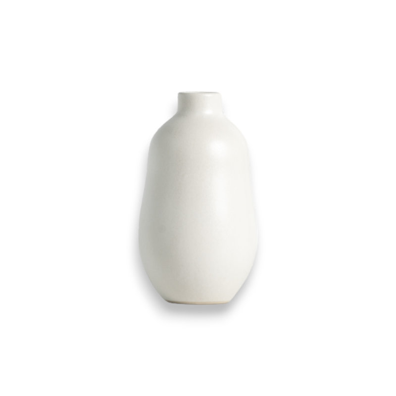 Vase en grès, Blanc