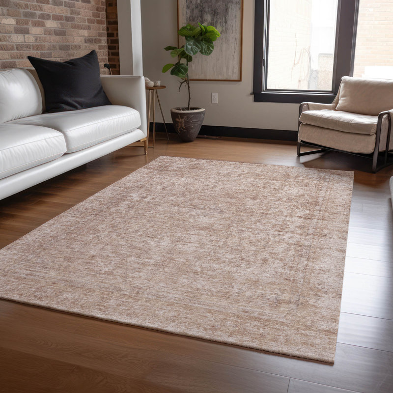 Tapis cuivre intérieur / extérieur lavable à la machine Claudian ACN1645, Rectangle 10 pi x 14 pi