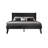 Queen Size Platform Bed Frame with Headboard & Footboard, Center Metal Legs, 12 Solid Wood Slatted Base, Easy Assembly, No Box Spring Needed, Noise-Free & Anti-Slip, Ebony Oak Finish-185807622-185807619