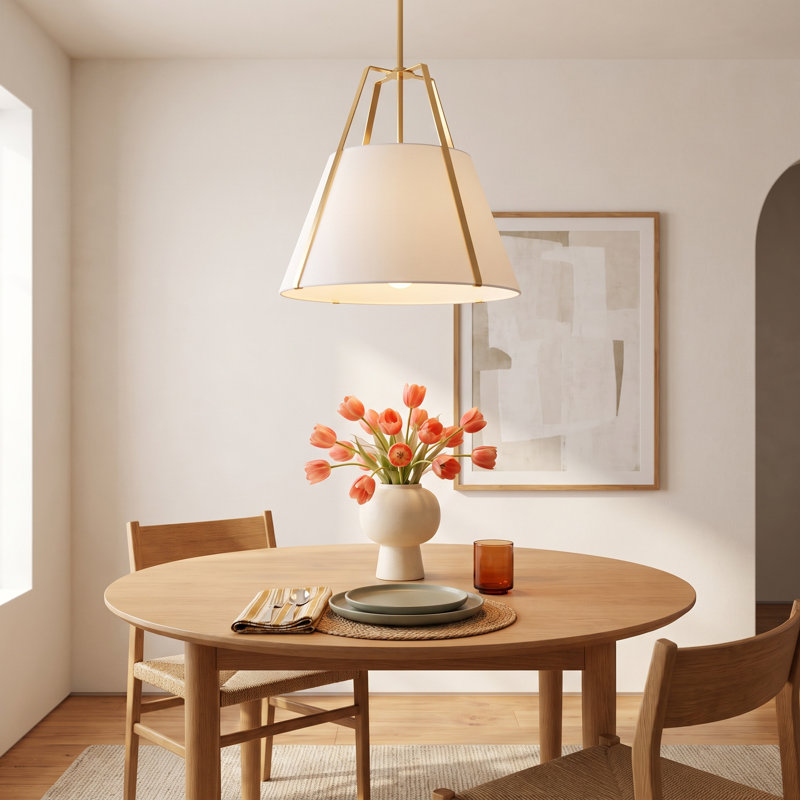 Altman 3 - Light Shaded Pendant, Antique Gold