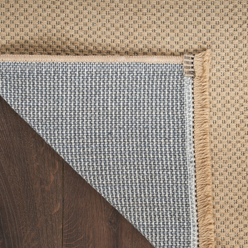Tapis beige tissé à la machine Boskovich, Rectangle 7 pi 10 po x 9 pi 10 po