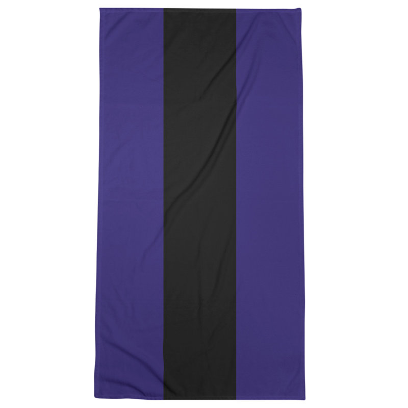 Beach Towel, Dark Purple/Black