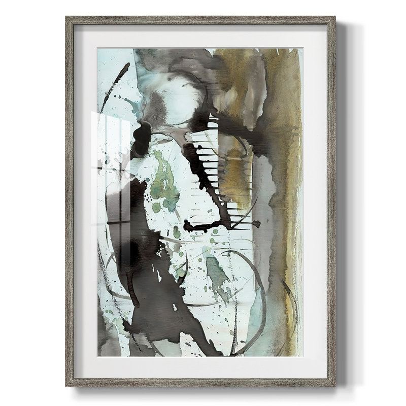 «Lyrical Abstract I», reproduction encadrée, H 28,5 po x l 20,5 po, Vieilli