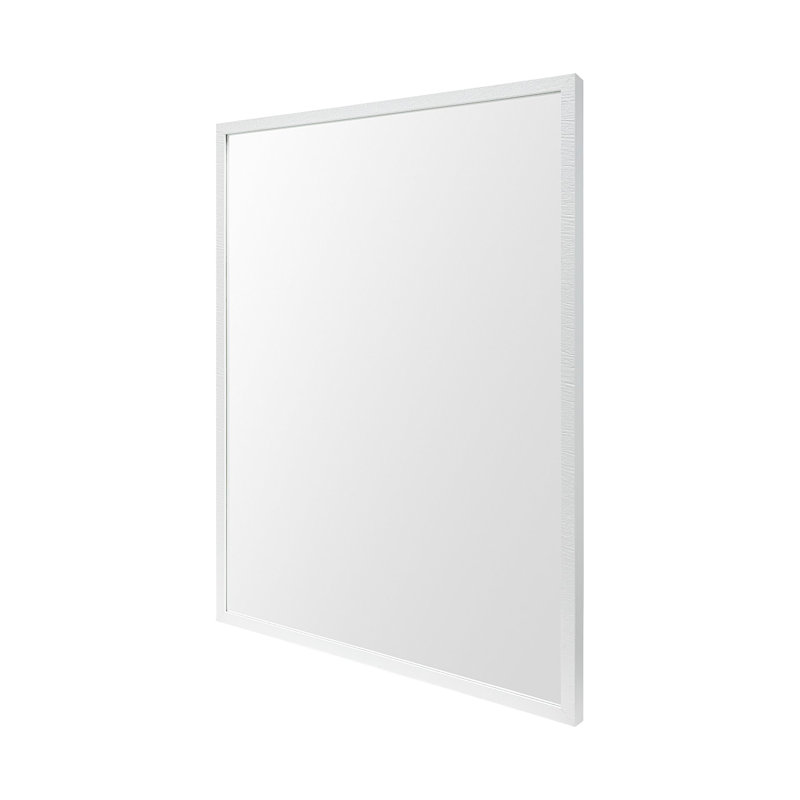 Miroir de salle de bain Aariah, H 41,5 po x l 31,5 po, Blanc