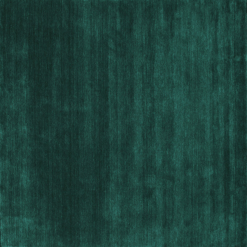 Tapis tissé à la machine en polyester / chenille de couleur unie Jaquarion, Carré 8 pi