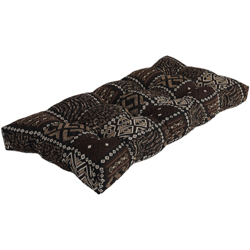 42-Inch By 19-Inch Tufted Tapestry Loveseat Cushion