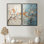 Érable orange sarcelle brillant, braises V - impressions d'art traditionnelles sur toile