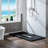 59/60" W x 31.5" D Solid Surface Shower Base, Non-Slip, Low-Profile, Curbless, Wheelchair Accessible-87073666-87073665