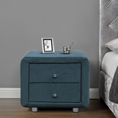 Greco 52cm W Manufactured Wood Bedside Table
