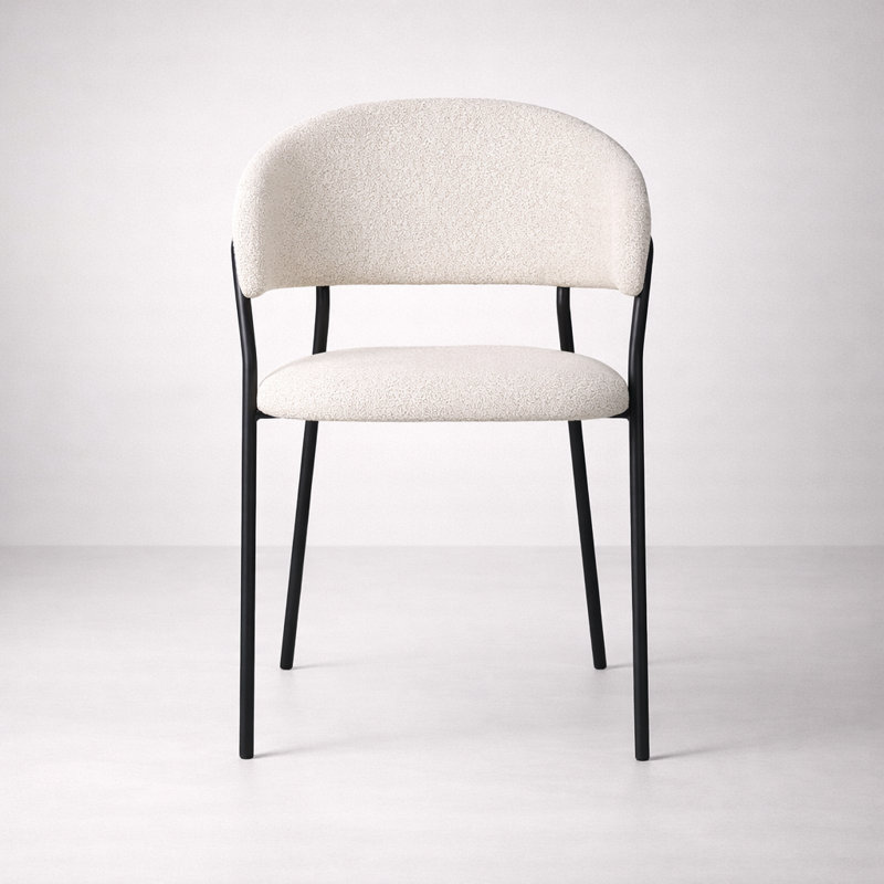 Chaise de salle à manger Geneva Boucle, Beige