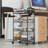 33.11'' H x 17.72'' W Utility Cart with Wheels