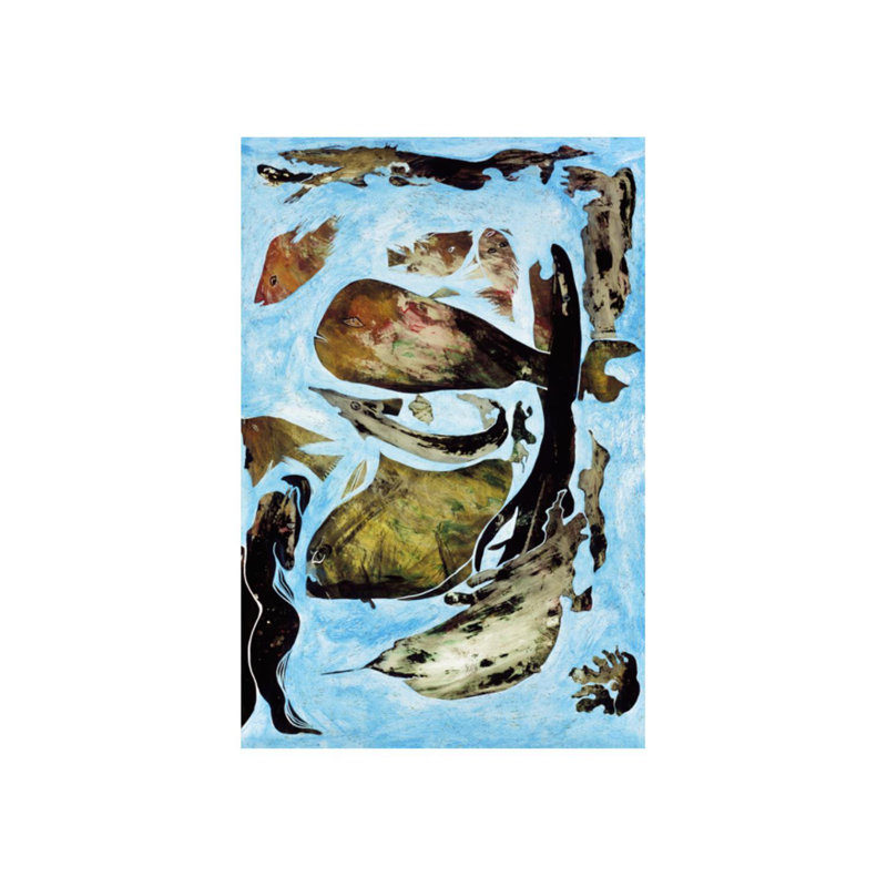 «How Deep is the Sea I» par Leonardo Lanzolla - impression, Image au pinceau gel, H 36 po x l 24 po x P 1,5 po