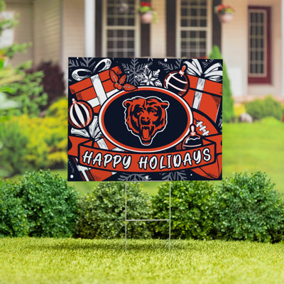 Chicago Bears Yard Sign, Holiday