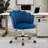 Izdyhaar Velvet Swivel Task Chair with Tufted Back-1617736439