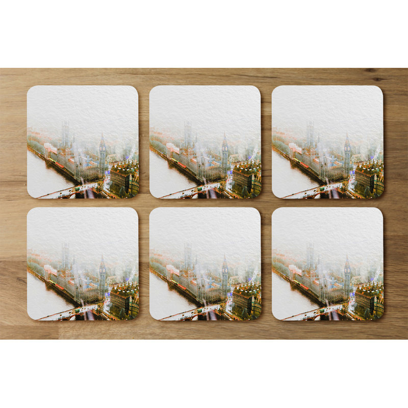 Square 6 Piece Coaster Set
