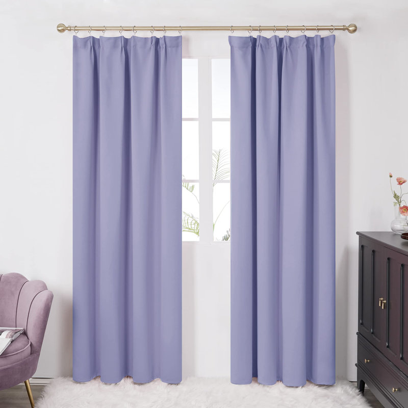 Recai Blackout Curtain Pair, 55cm Width x 200cm Drop