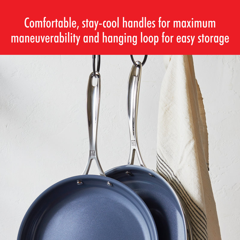 ZWILLING J.A. Henckels Clad CFX Non Stick Stainless Steel Frying Pan, 10"