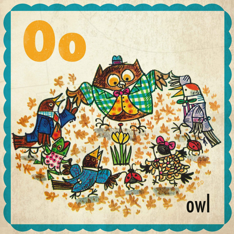 Owl - Wrapped Canvas Print, 81cm H x 81cm W