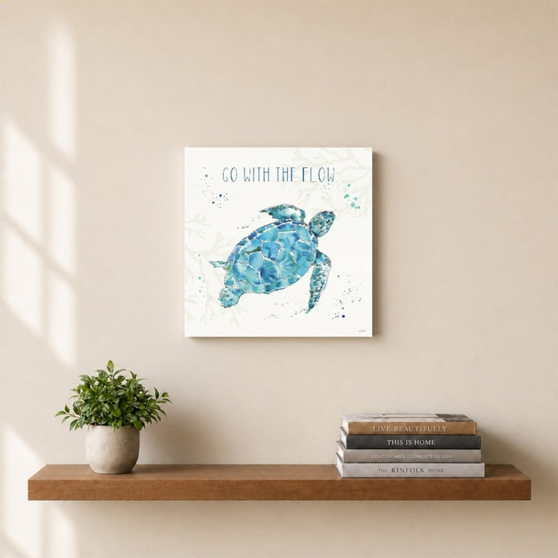 «Deep Sea IV» par Anne Tavoletti - Impression sur toile, H 24 po x l 24 po