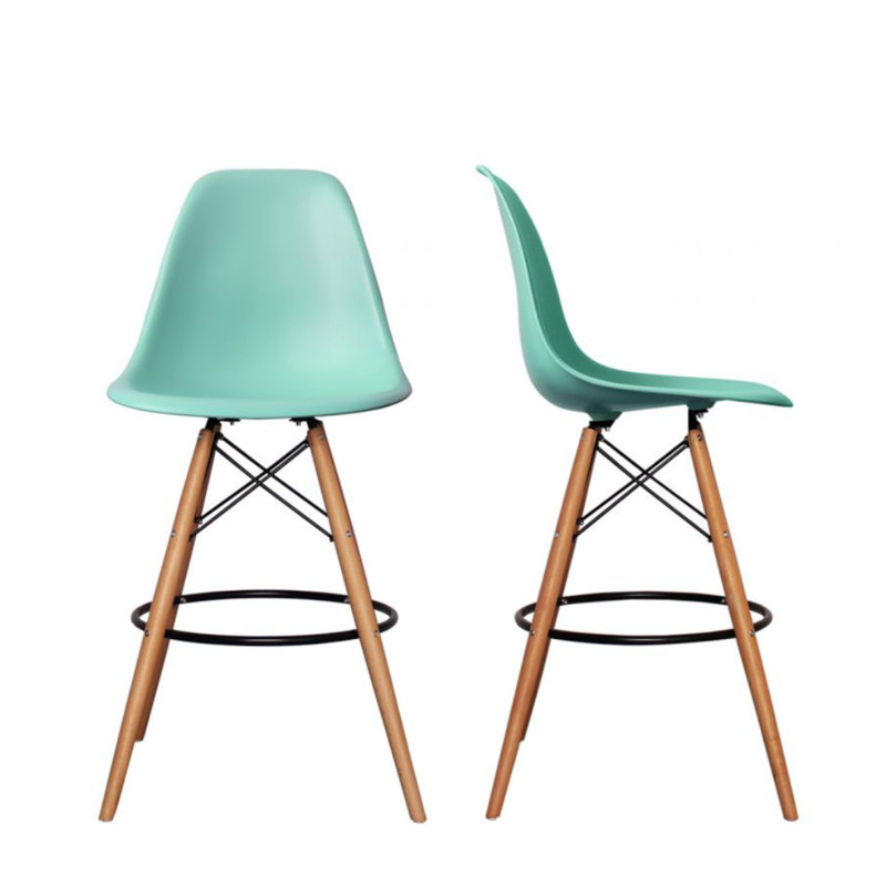 Tabouret de comptoir 26,5 po Brookfield, Naturel, Rouge