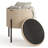 Modern Round Boucle Ottoman With Storage-169935288
