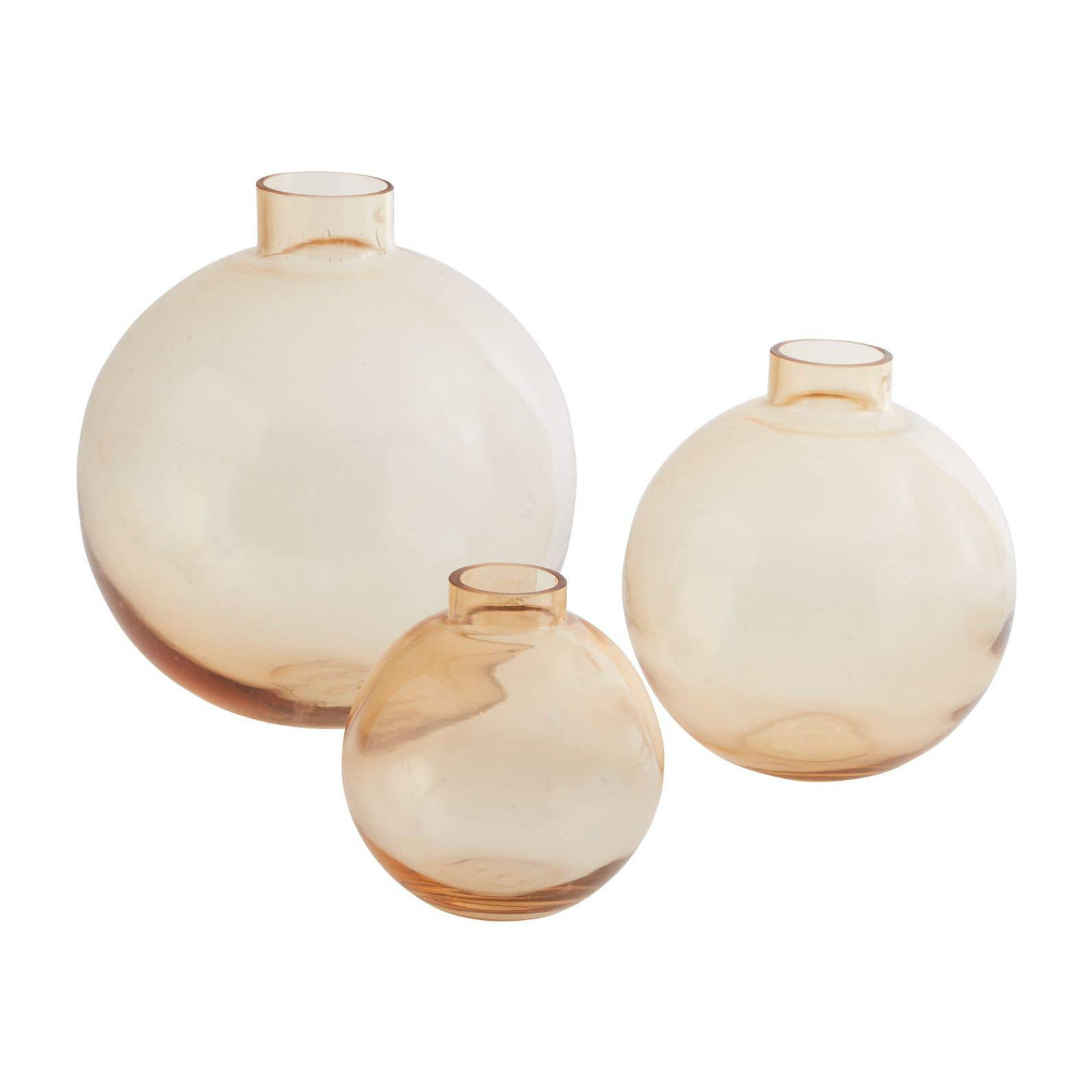 Marajo Handmade Glass Table Vase, 9.5" H x 8.75" W x 8.75" D