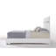 High Gloss White Queen Bed - Creates An Inviting Bedroom Atmosphere Stylish With Materials For A Long-lasting