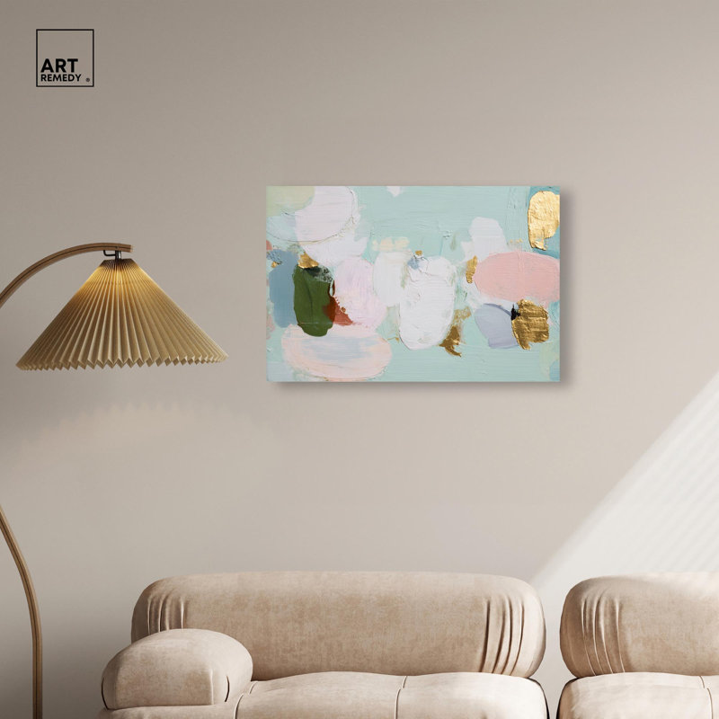 «Blush and Gold», reproduction d'art sur toile par Art Remedy, 30 x 20, Toile tendue avec châssis, H 20 po x l 30 po