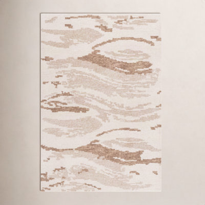 Hand-Tufted Abstract Wool Rug