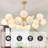 Gold Frame Opal Glass Globe Blossom Pendant Light-2114481920-2114481921