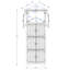 Grande armoire de rangement avec portes et 4 tablettes pour le salon, la cuisine, le bureau, la chambre à coucher, la salle de bain et le rangement de la salle de bain-1031893531