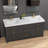 Solid Surface 73" Double Bathroom Vanity Top In White Bathroom Countertop With Sink