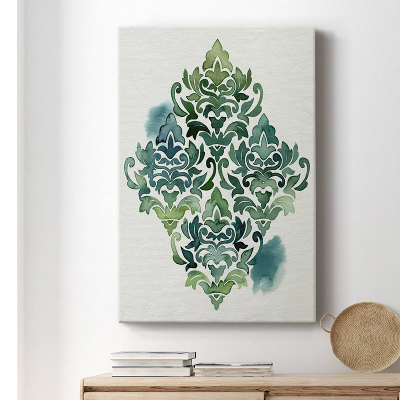 Algae and Azule Motif I, toile tendue avec châssis de qualité supérieure - prête à être accrochée
