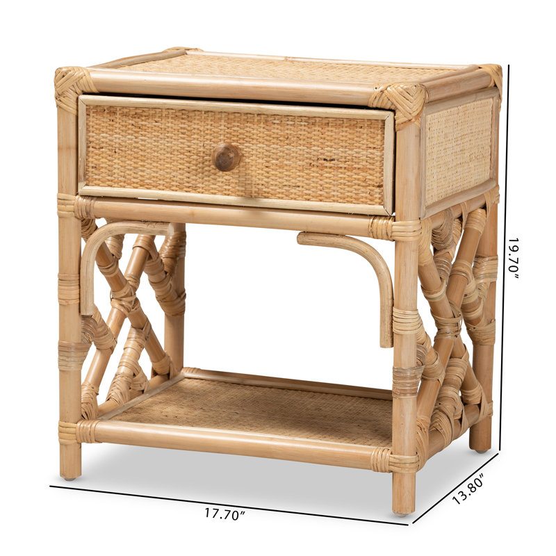 Table de chevet moderne bohémienne