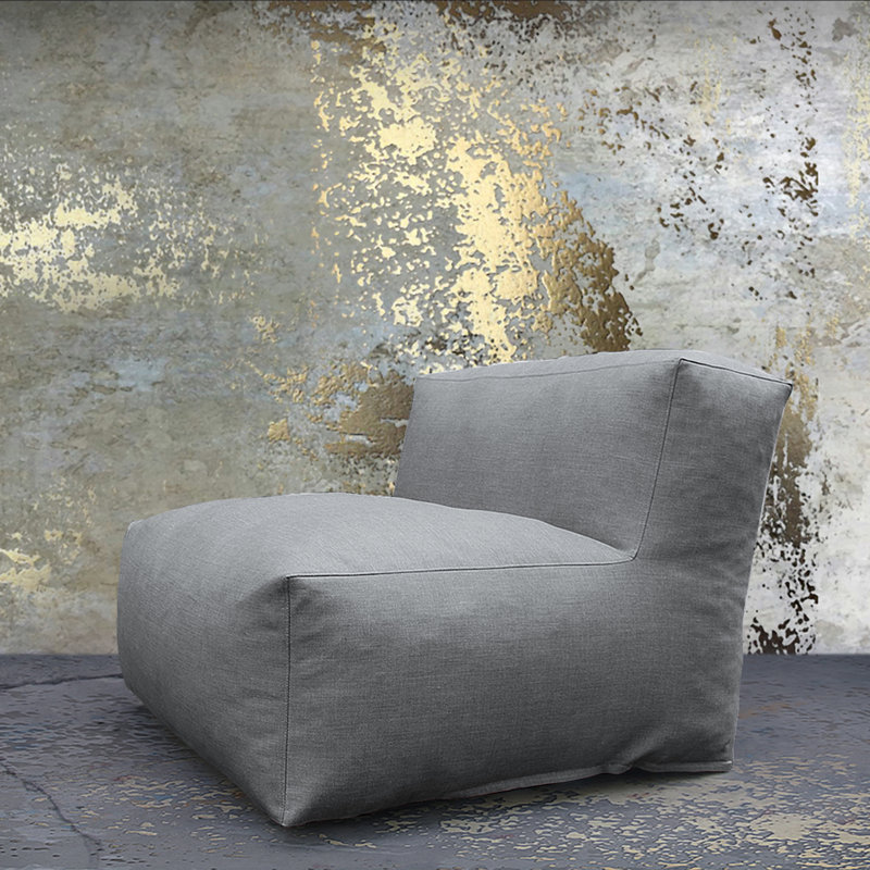 Fauteuil à billes pour canapé modulaire Middle, Gris foncé