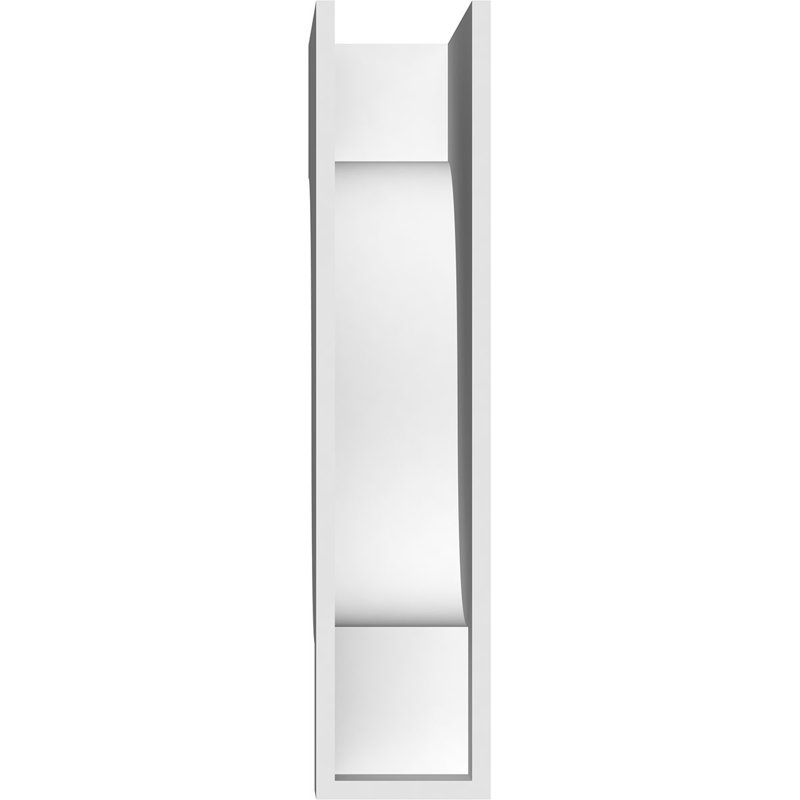 Corbeau standard en PVC de qualité architecturale Newport, H 16 po x l 3 po x P 8 po