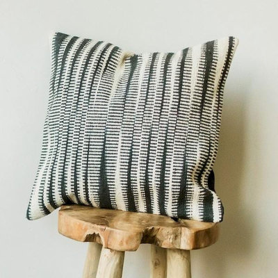 Cotton Blend Reversible Pillow Cover