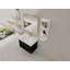 Meuble-lavabo mural 30 po avec lavabo et support de rangement, lavabo en résine à rebords épais, ensemble KD-130627919-130627920