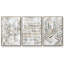 «Sand Glyphs I», ensemble de 3 reproductions encadrées sur toile-91891076-91891077