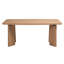 Table de salle à manger rectangulaire en bois massif et manufacturé 70,87 "l 6 personnes-2027262102