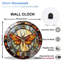 Horloge murale papillon