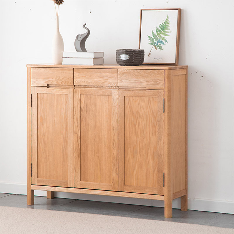 Petite armoire de rangement à chaussures à trois portes