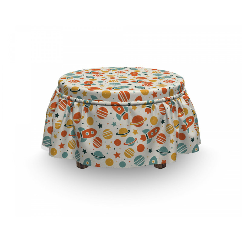 Housse pour repose-pieds doodle univers