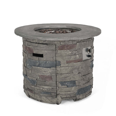 Outdoor 32" Round Propane Fire Pit