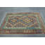 Accent kilim turc rétro arc-en-ciel Oushak entrée tissage à plat Boho designer d'intérieur fait à la main idéal pour le salon