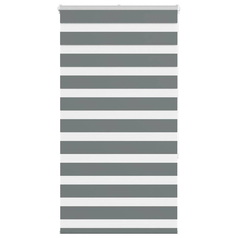 George Oliver Zebra Blind Polyester, 90cmW x 150cmL, Dark Grey